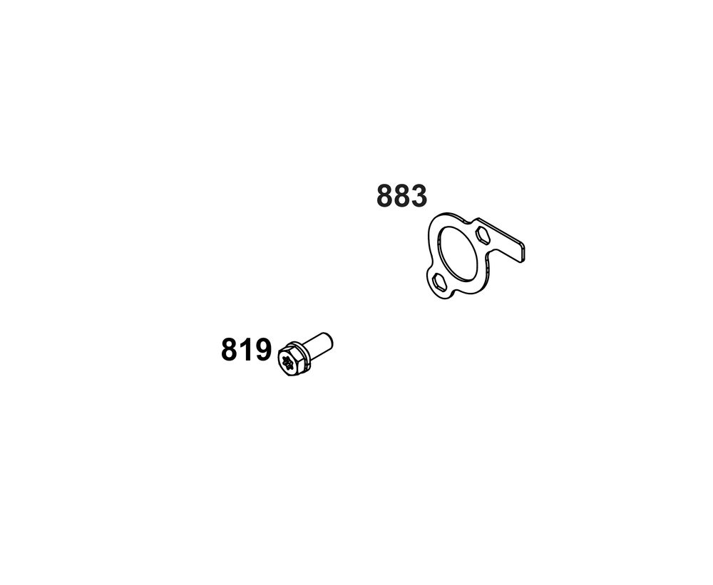 Exhaust Group Diagram and Parts List for 385777-2314-G1 200000 - 399999 Briggs and Stratton Engine